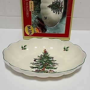 SPODE FLUTED OVAL SERVER NWT